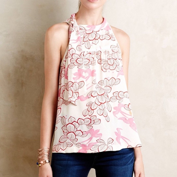 Anthropologie Tops - NWT Anthropologie Elata Tie Neck Top